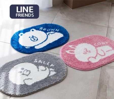 라인프렌즈 피스 쟈가드 선염 매트 60x40cm #2