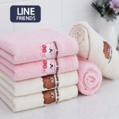 라인프렌즈 미니프렌즈 세면타올 40x80cm