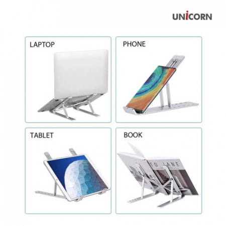 유니콘 휴대용 접이식 알루미늄 7단 높이조절 노트북거치대 받침대 LP-250S #4