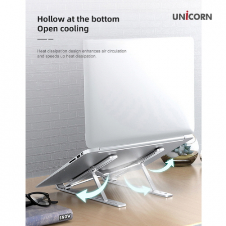 유니콘 휴대용 접이식 알루미늄 7단 높이조절 노트북거치대 받침대 LP-250S #6