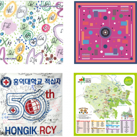 순면 80수 풀컬러 맞춤손수건 60cm, 손수건, 스카프, 두건의모든것 #2