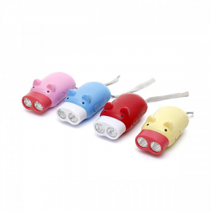 고급 복돼지 매직 심플 자가발전 후레쉬 / 열쇠고리 후레쉬