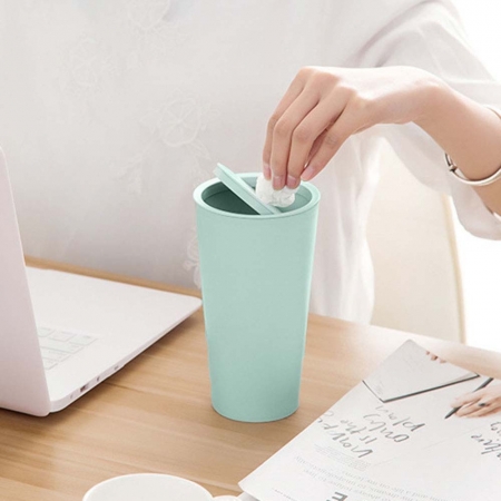 심플 틈새수납 매직 슬림 휴지통 (민트) / 미니 쓰레기통 #2