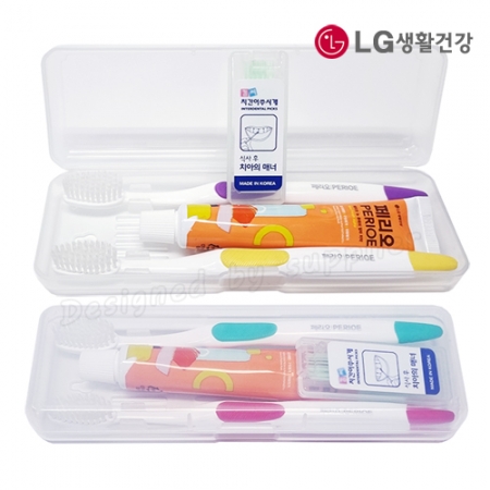 커플 LG미세모+페리오+치간 칫솔 치약 세트 #4