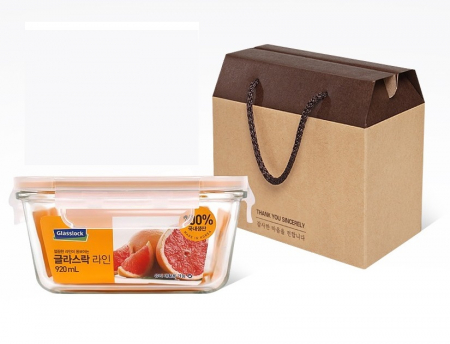 글라스락 밀폐용기 매직 라인 정사각 920ml 1조 #2