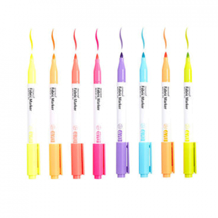 모나미) 패브릭 마카 470 (8색 세트 / 형광4색+ 파스텔 4색) #2