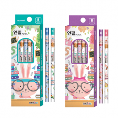 모나미 모니주 연필 HB/B 5본입 핑크/블루