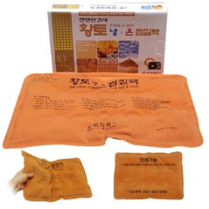 [황토 냉온 찜질팩] 천연인견사 / 케이스포장 /인쇄불가