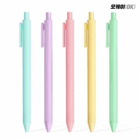 오케이 리제트 파스텔 볼펜 0.5mm, 상큼 소프트한 고급잉크 #2