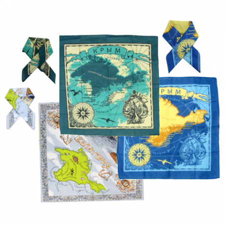 [세계지도 손수건] 사이즈 55*55 / 행사손수건 / 면폴리 혼방 / 30수 #3