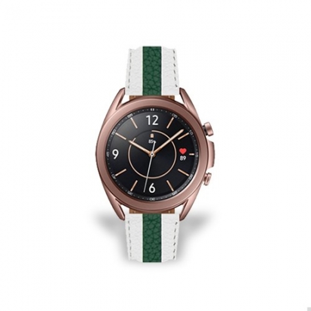 갤럭시워치3 4 5 클래식 프로 기어s3 s2 액티브2 양면가죽 밴드 스트랩 20 / 22mm #4