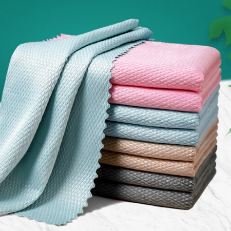 극세사 양면 비늘 행주 25×25cm #2