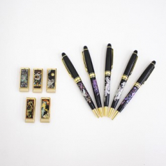 나빌레라 고급 문양 자개 볼펜 USB 2종 세트