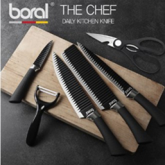 [보랄] 더쉐프 칼 세트6종 감자칼 주방가위