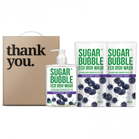 슈가버블 3종 1호 (블루베리 주방세제 470ml + 리필 280ml 2개) #2