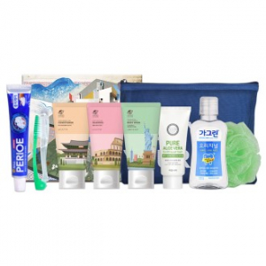 LG생활건강 클렌징폼 가그린 퍼프 멀티 여행용8종 (B)