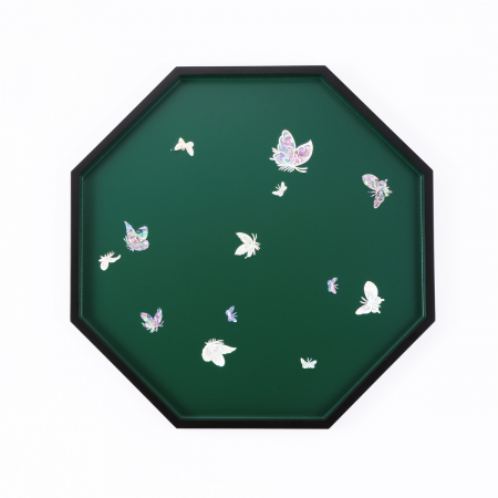 나전 나비 팔각 쟁반 #3