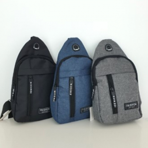 베이직 트레블 지퍼 크로스백 17*30cm