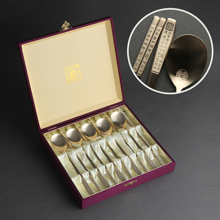 훈민정음 골드 5인수저 국내생산 티타늄코팅 #2