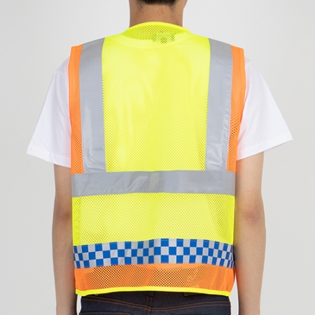 안전 사고 예방 반사 망사 조끼 (L-3XL) #4