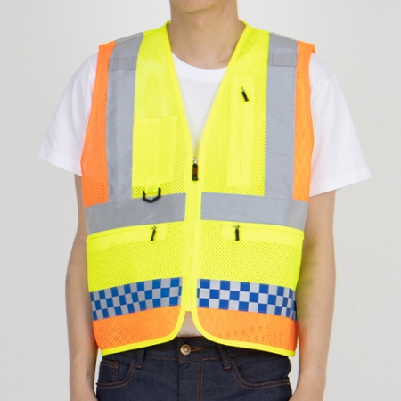 안전 사고 예방 반사 망사 조끼 (L-3XL) #3