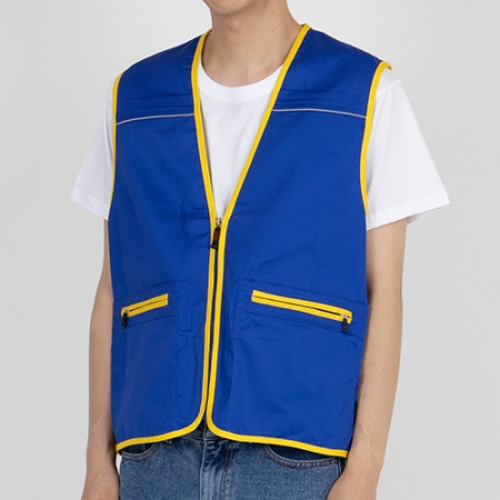 스텝 안내 반사 앞뒤 라인 조끼, 남자 여자 #3