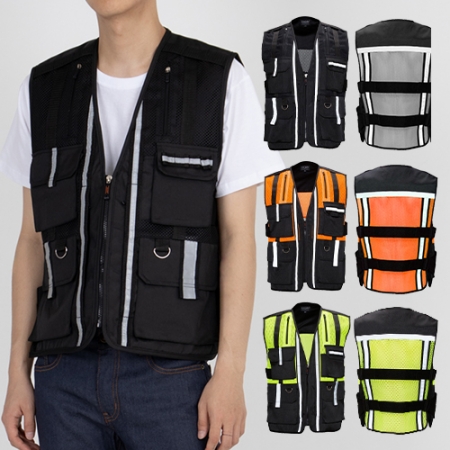 안전 고휘도 배달 조끼 L-3XL, 남자 여자 조끼 #2