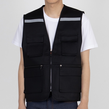 스텝 반사 띠 조끼 L-3XL, 남자 여자 안전 조끼 #3