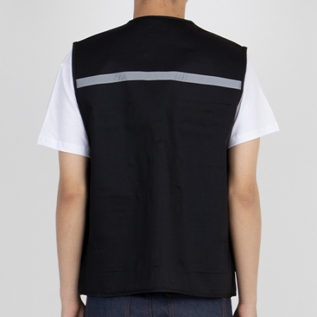 스텝 반사 띠 조끼 L-3XL, 남자 여자 안전 조끼 #4