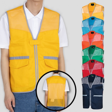 남자 여자 그레이라인 망사 조끼 (S~4XL) #2