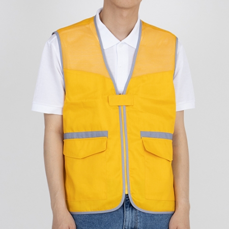 남자 여자 그레이라인 망사 조끼 (S~4XL) #3