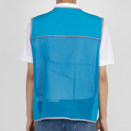 레이 라인 망사 조끼 (S-4XL), 남자 여자 조끼 #4