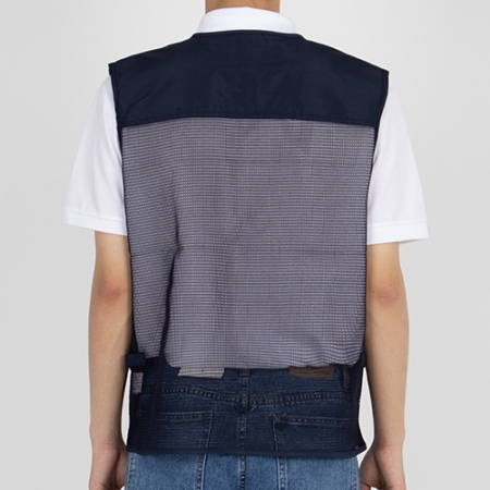 포인트 망사 V넥 조끼 M~3XL, 남자 여자 조끼 #4