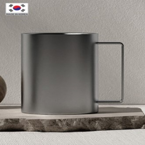 스텐인리스 이중 머그컵 340ml 국산