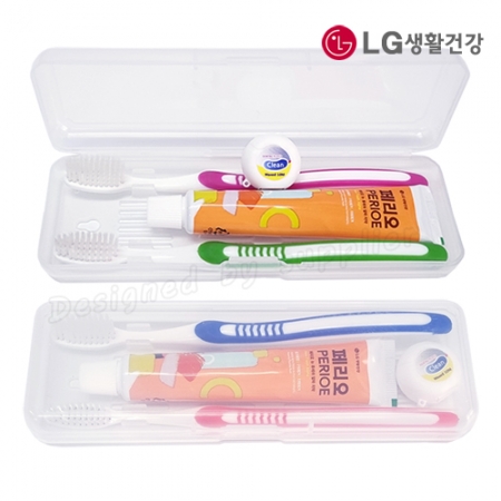 커플 326미세모+페리오+치실 칫솔 치약 세트 #4