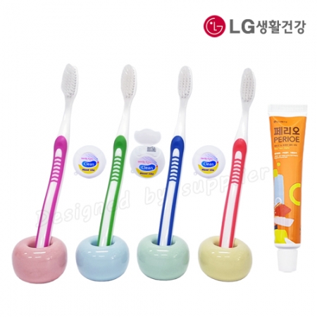 커플 326미세모+페리오+치실 칫솔 치약 세트 #5