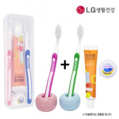 커플 326미세모+페리오+치실 칫솔 치약 세트