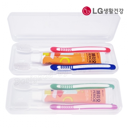 커플 326미세모+페리오 칫솔 치약 세트 #4