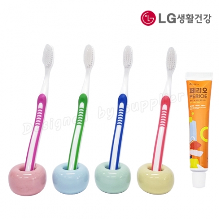 커플 326미세모+페리오 칫솔 치약 세트 #5