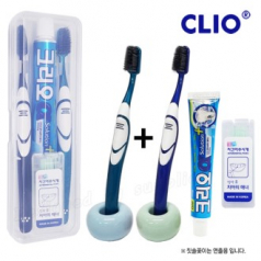커플 클리오 퍼펙션+페리오 치약+치간 칫솔 치약 세트