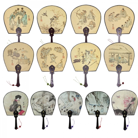 민속선 풍속도 기성부채 (대, 중) #2