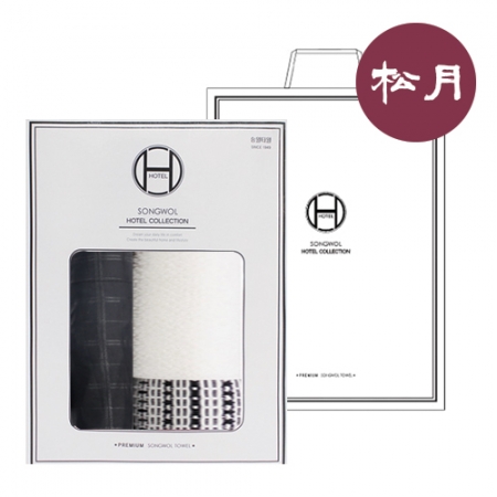 송월 H라인 우산 & 타올세트 8 (CM 3단 엠보체크 우산 +H.C 톤 타올) #2