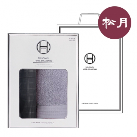 송월 H라인 우산 & 타올세트 6 (CM 3단 엠보체크 우산+ H.C 클래식 타올) #2