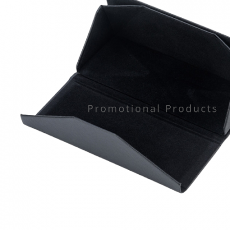 블랙 삼각형 접이식 안경 케이스 (로고 인쇄, 금박 은박 먹박) #7