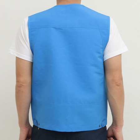 엣지 포켓 스텝 조끼, 남자 여자 단체 행사 조끼 #5