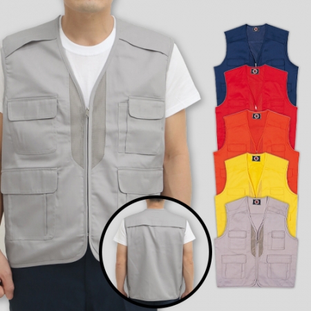 베이직 믹스 스텝 조끼 L-2XL, 남자 여자 조끼 #2