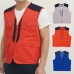 작은이미지: 배색 콜라보 작업 조끼 M-2XL 남자 여자 #2