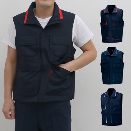 고급 오피스 조끼 L-3XL, 남자 여자 조끼 #2