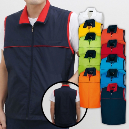 멀티 포인 카라 조끼 M 3XL, 남자 여자 조끼 #2