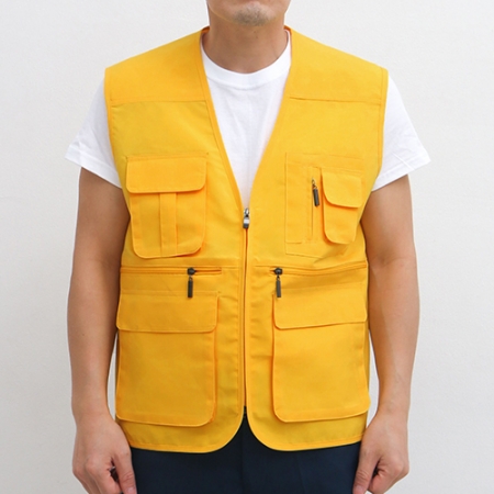 기본 고급 V넥 조끼 L-3XL, 남자 여자 조끼 #3